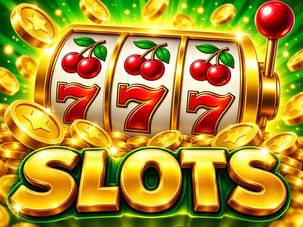 Golden slot machine illustration for Khelv slots